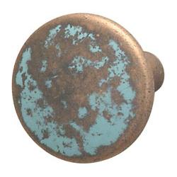 Hafele 123.27.032  Zinc Rustic Copper M4 37 X 26mm Knob
